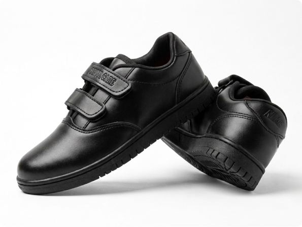 Double Velcro School Shoe